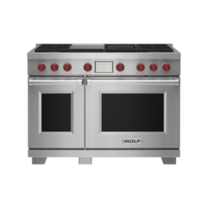 Wolf Dual Fuel Range with Infrared Charbroiler with Infrared Griddle