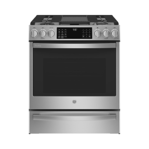 GE Profile 30″ Dual Fuel Slide-In Range – P2S930YPFS