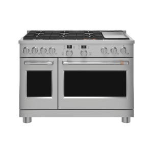 Café C2Y486P – 48" Dual-Fuel Commercial-Style Range with 6 Burners and Griddle